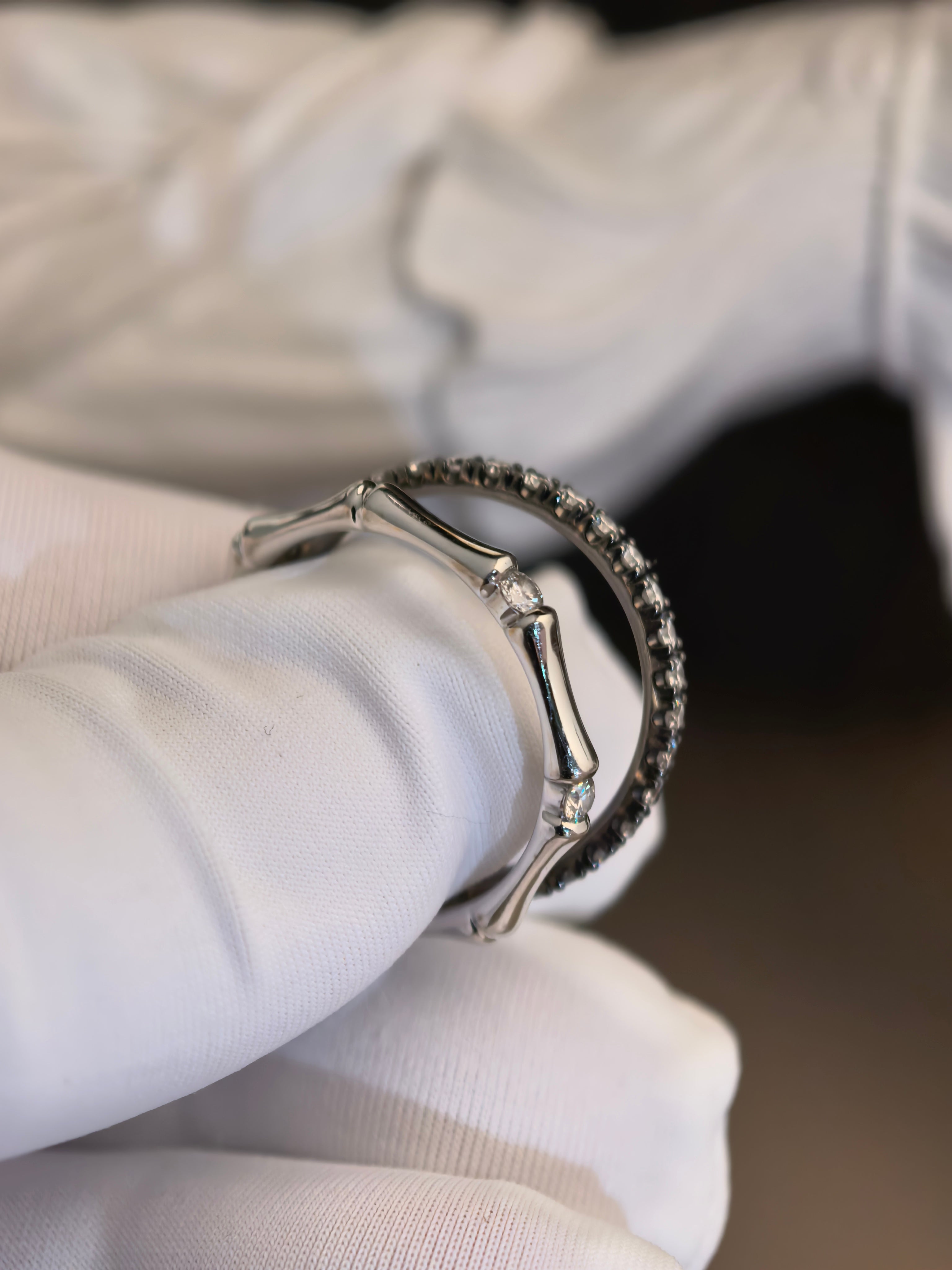 Platinum Birthstone & Diamond Ring