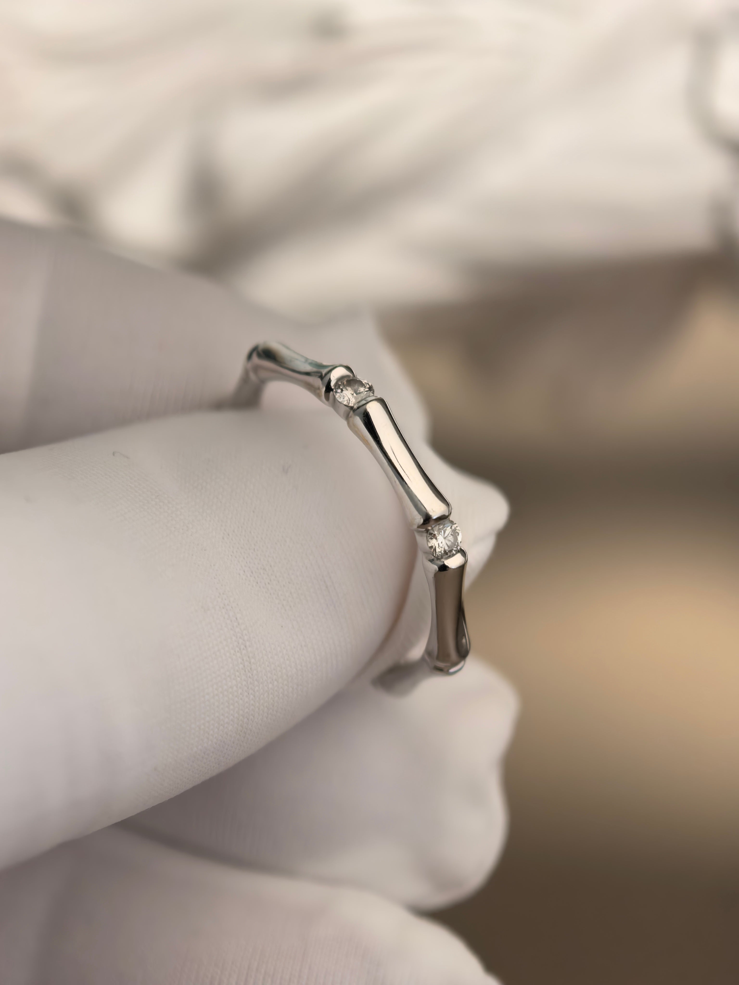 Platinum Birthstone & Diamond Ring