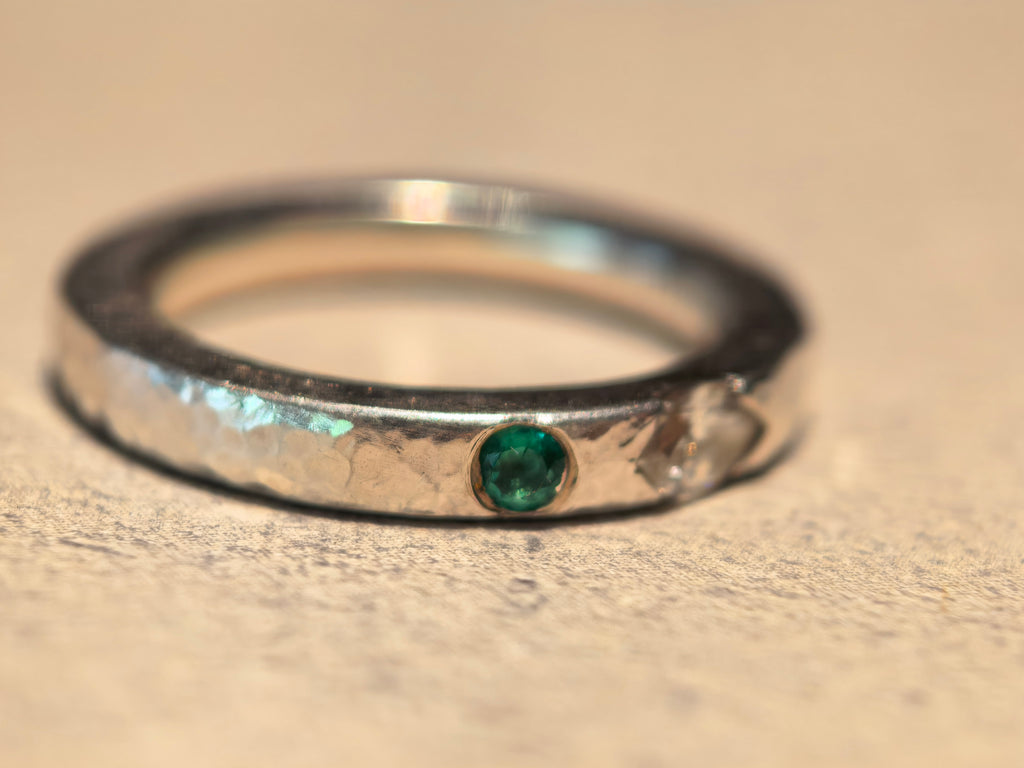 Emerald and Diamond Ring
