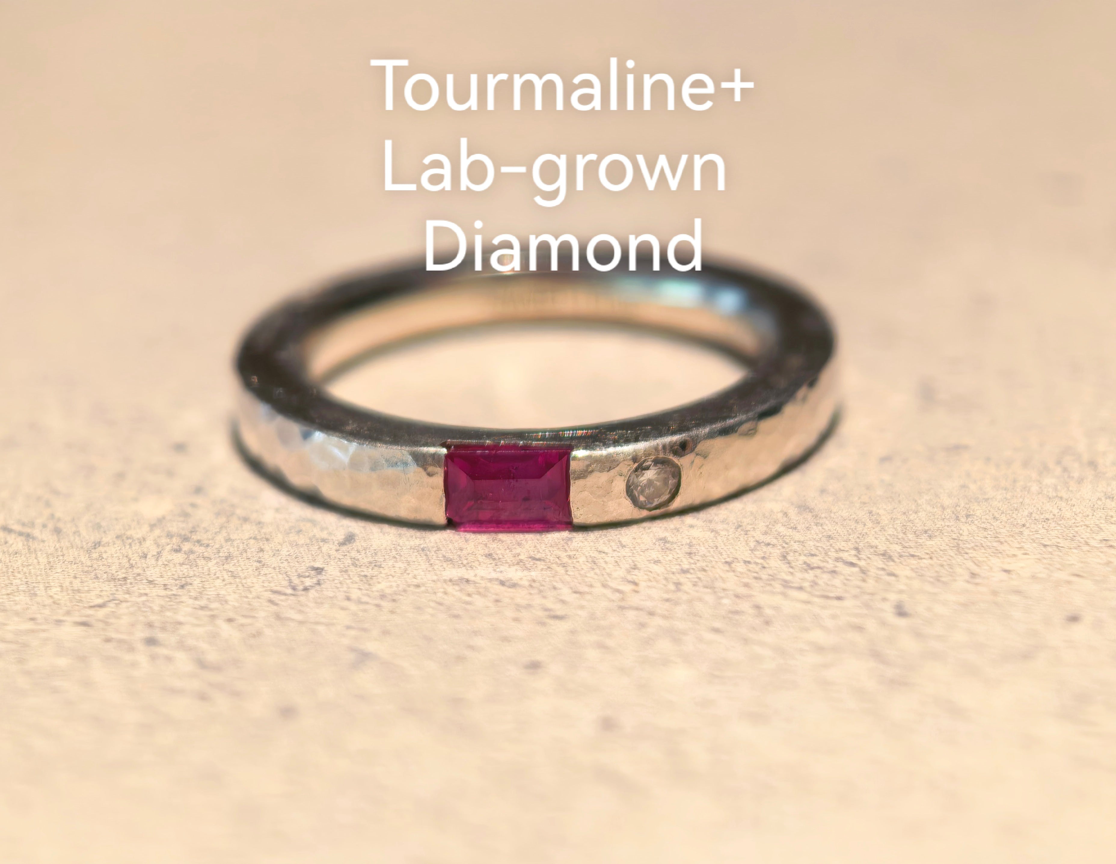 Tourmaline and Diamond Ring