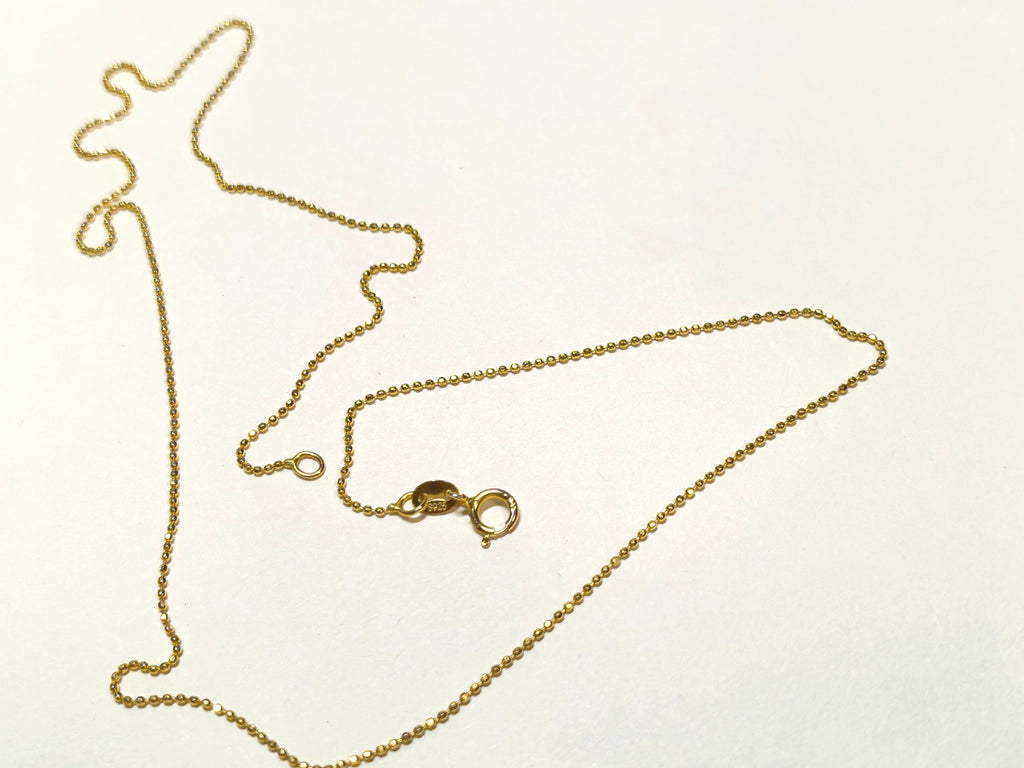 Minimalist 925 Sterling Silver Beaded Chain Necklace