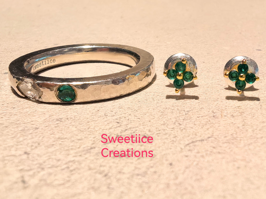 Emerald and Diamond Ring