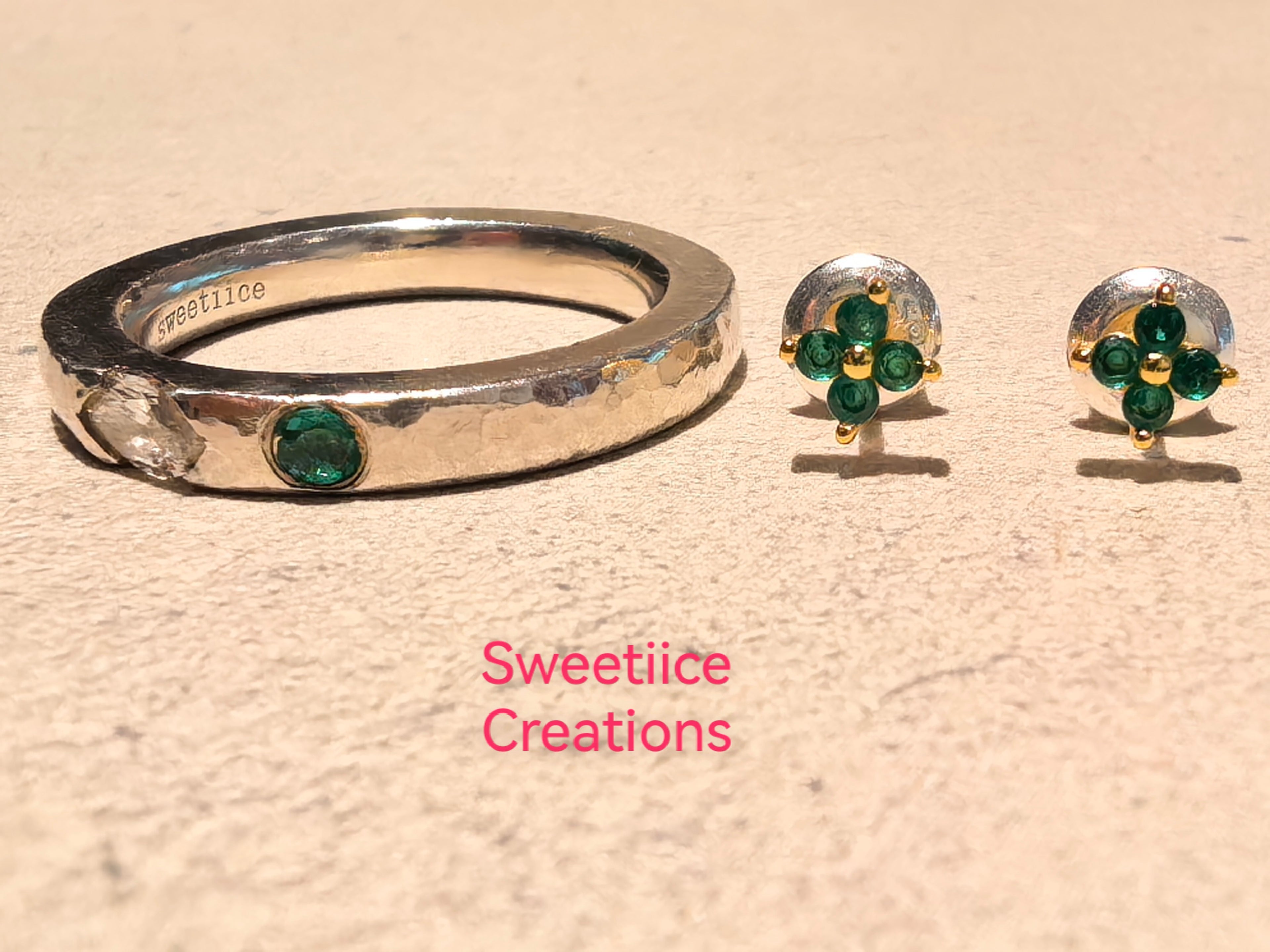Emerald and Diamond Ring