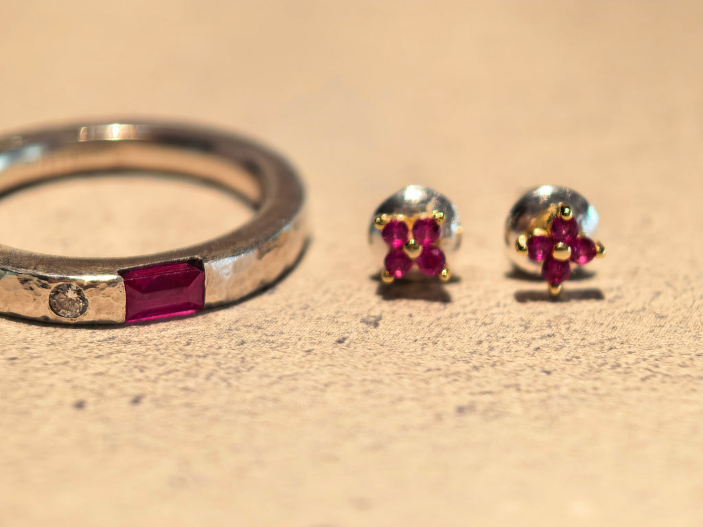 Tourmaline and Diamond Ring
