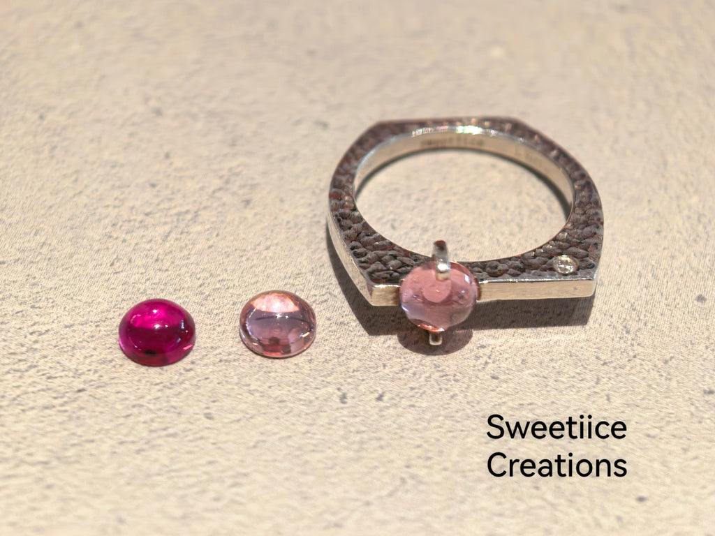 Geometric Birthstone Ring