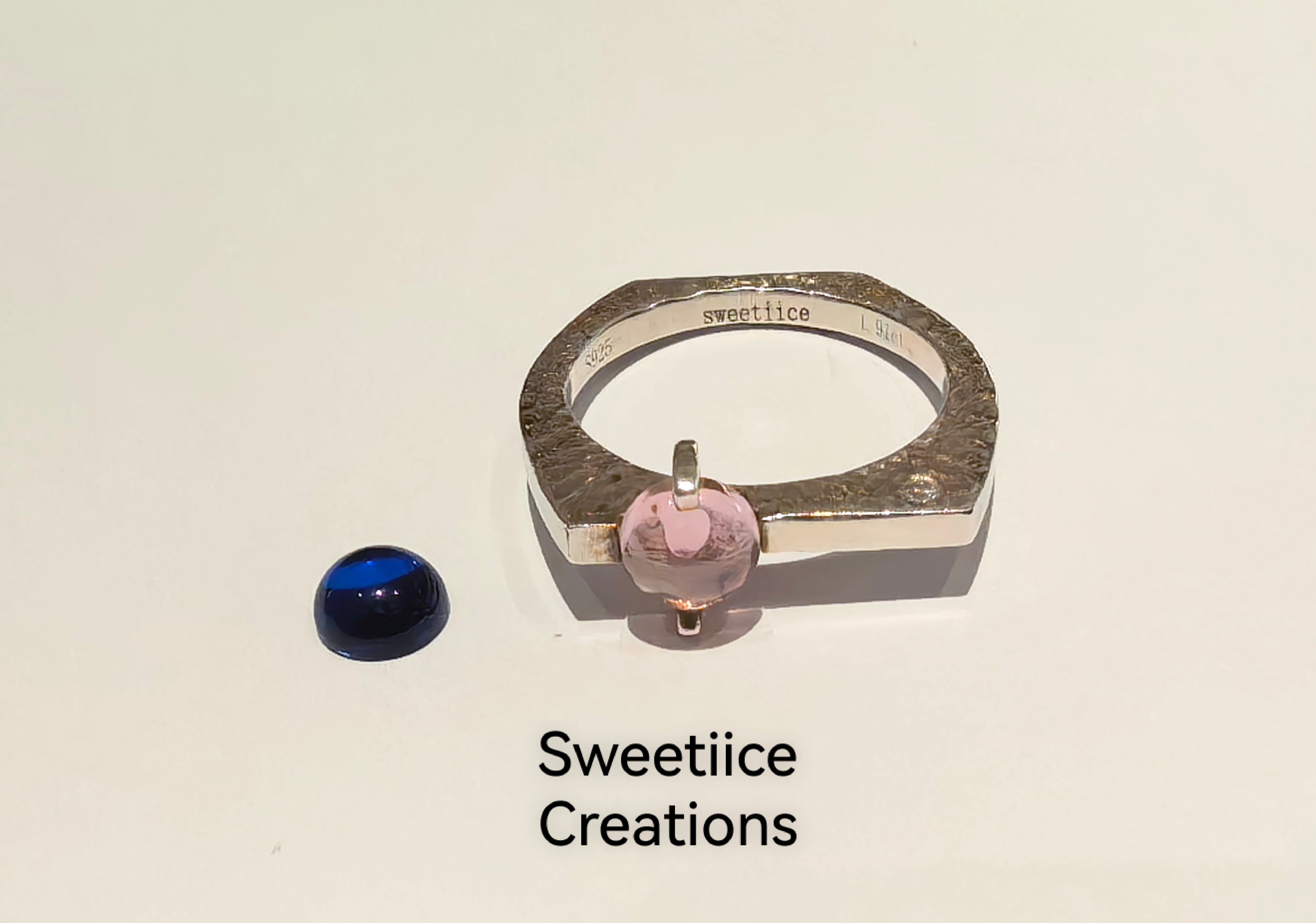 Geometric Birthstone Ring