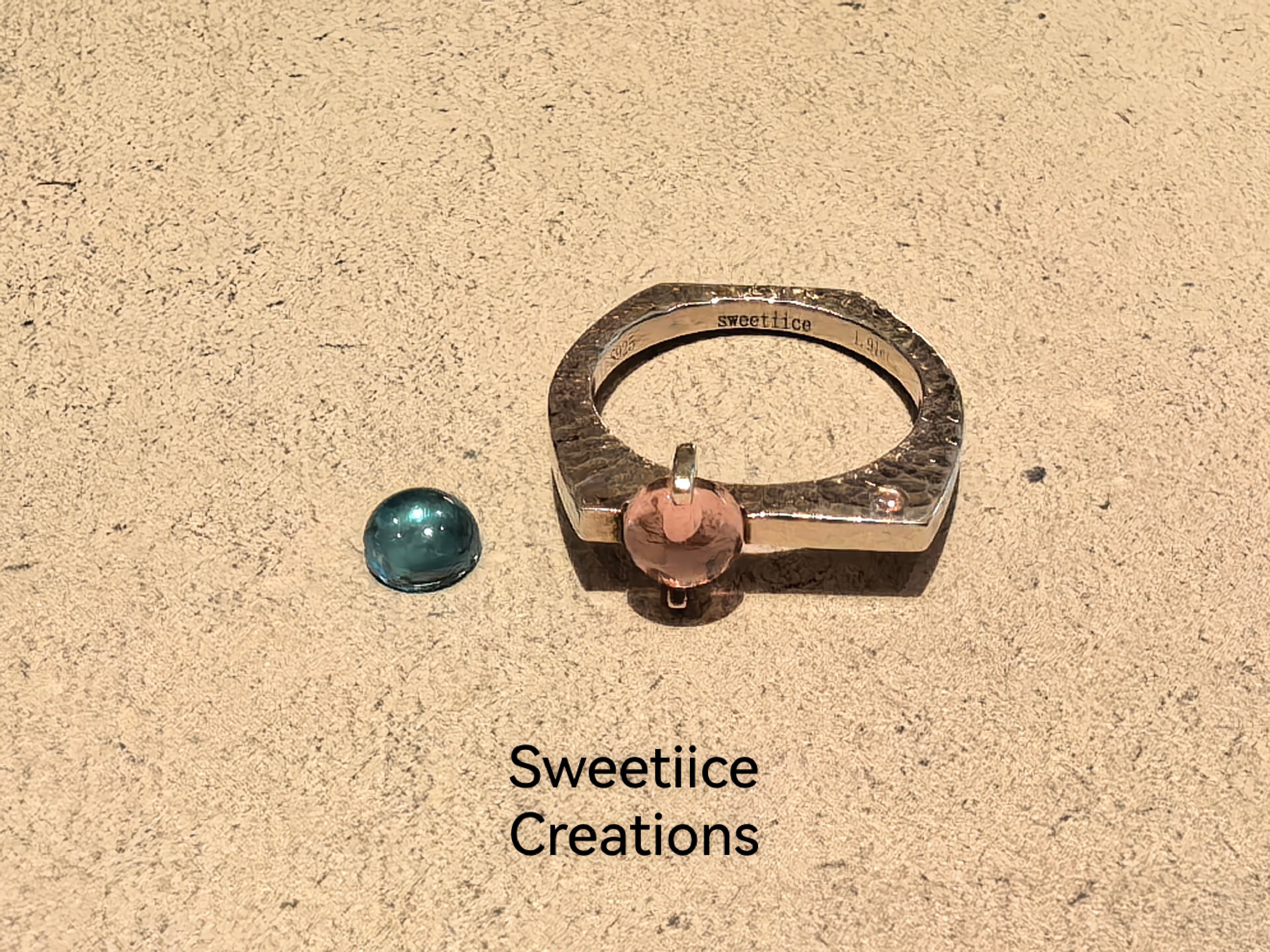 Geometric Birthstone Ring