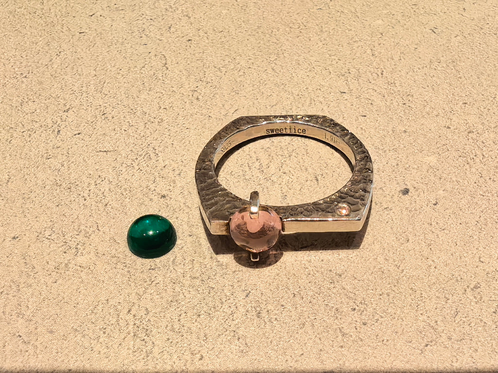 Geometric Birthstone Ring