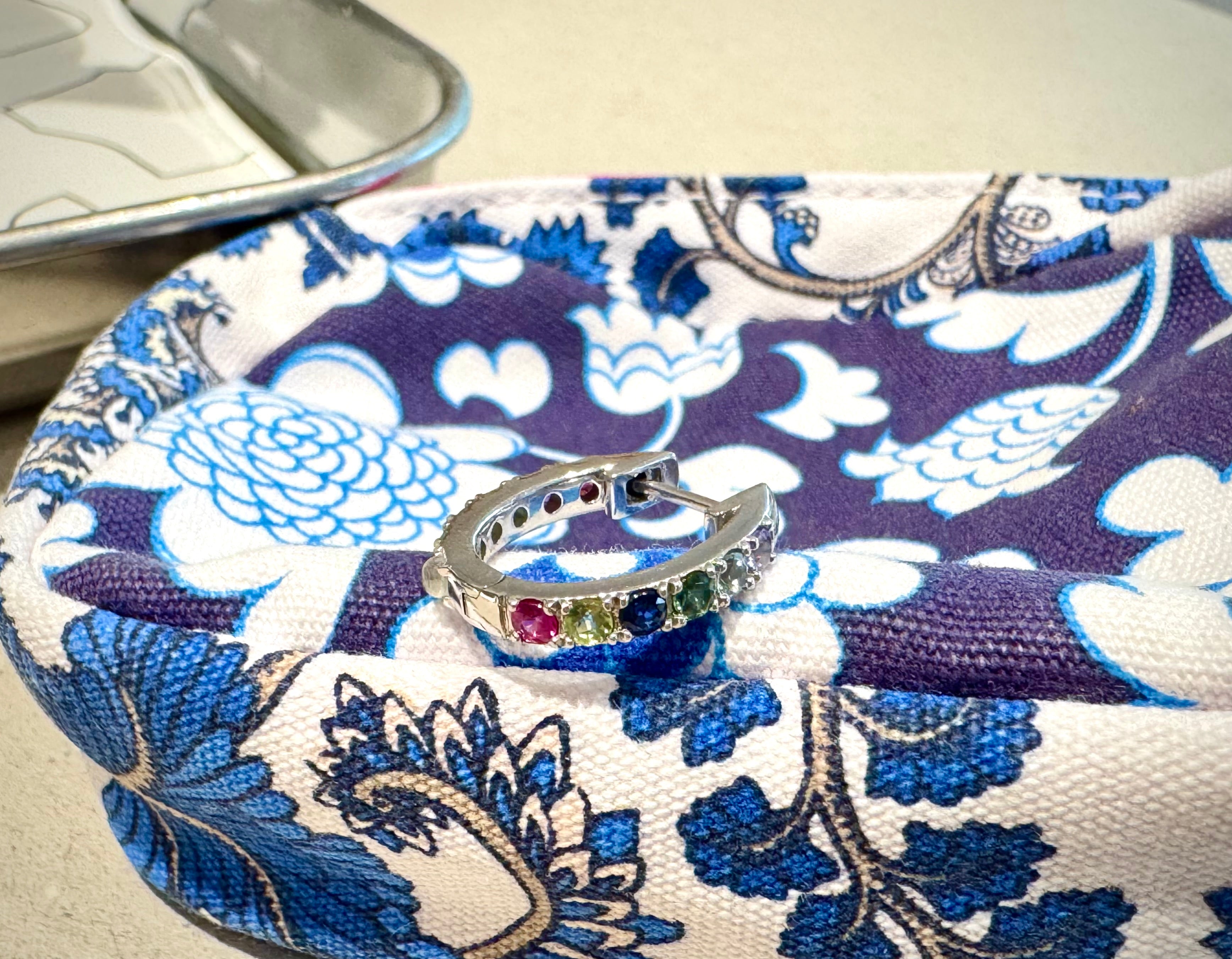 Rainbow Hoop Earring