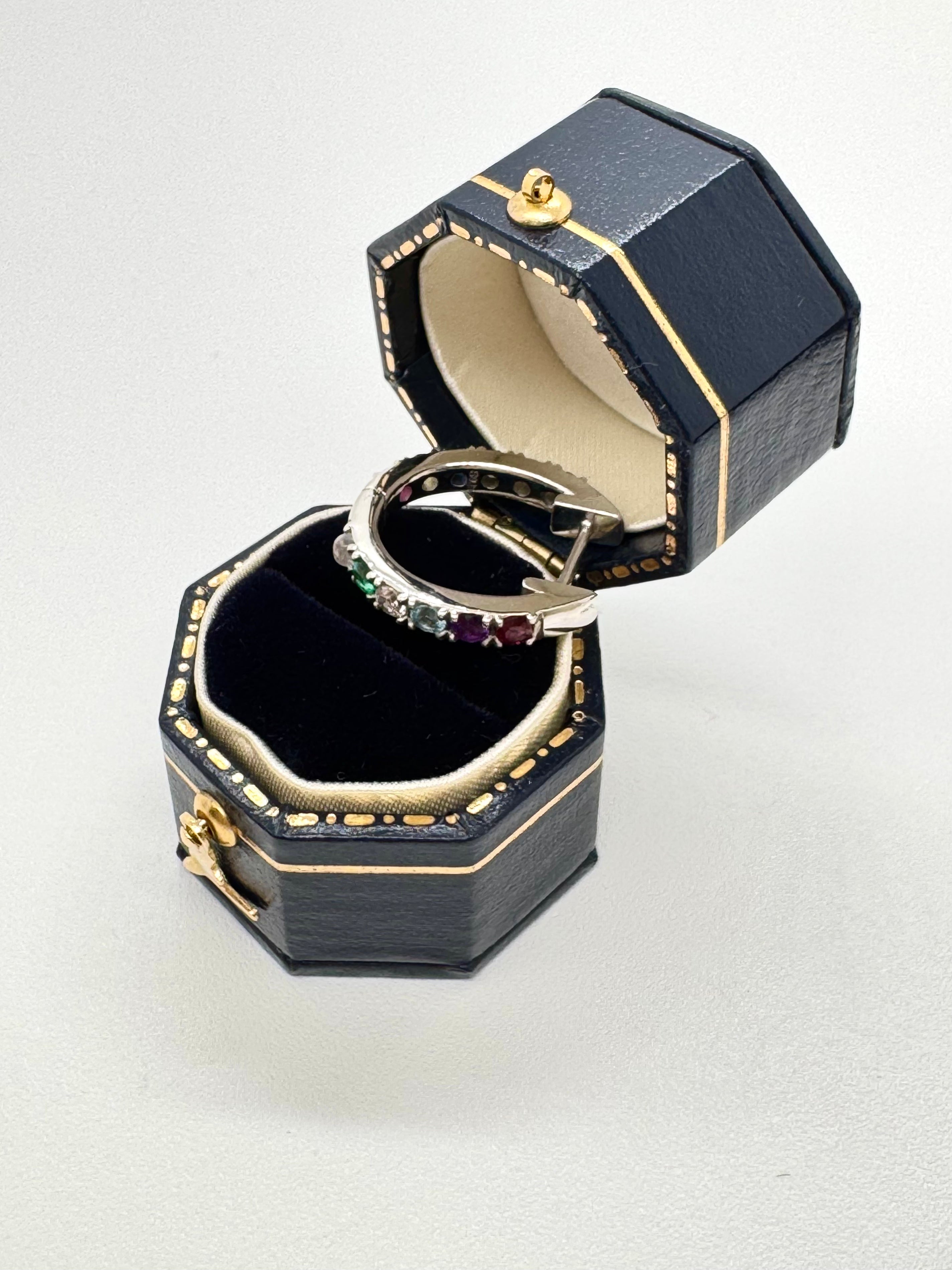 Rainbow Hoop Earring