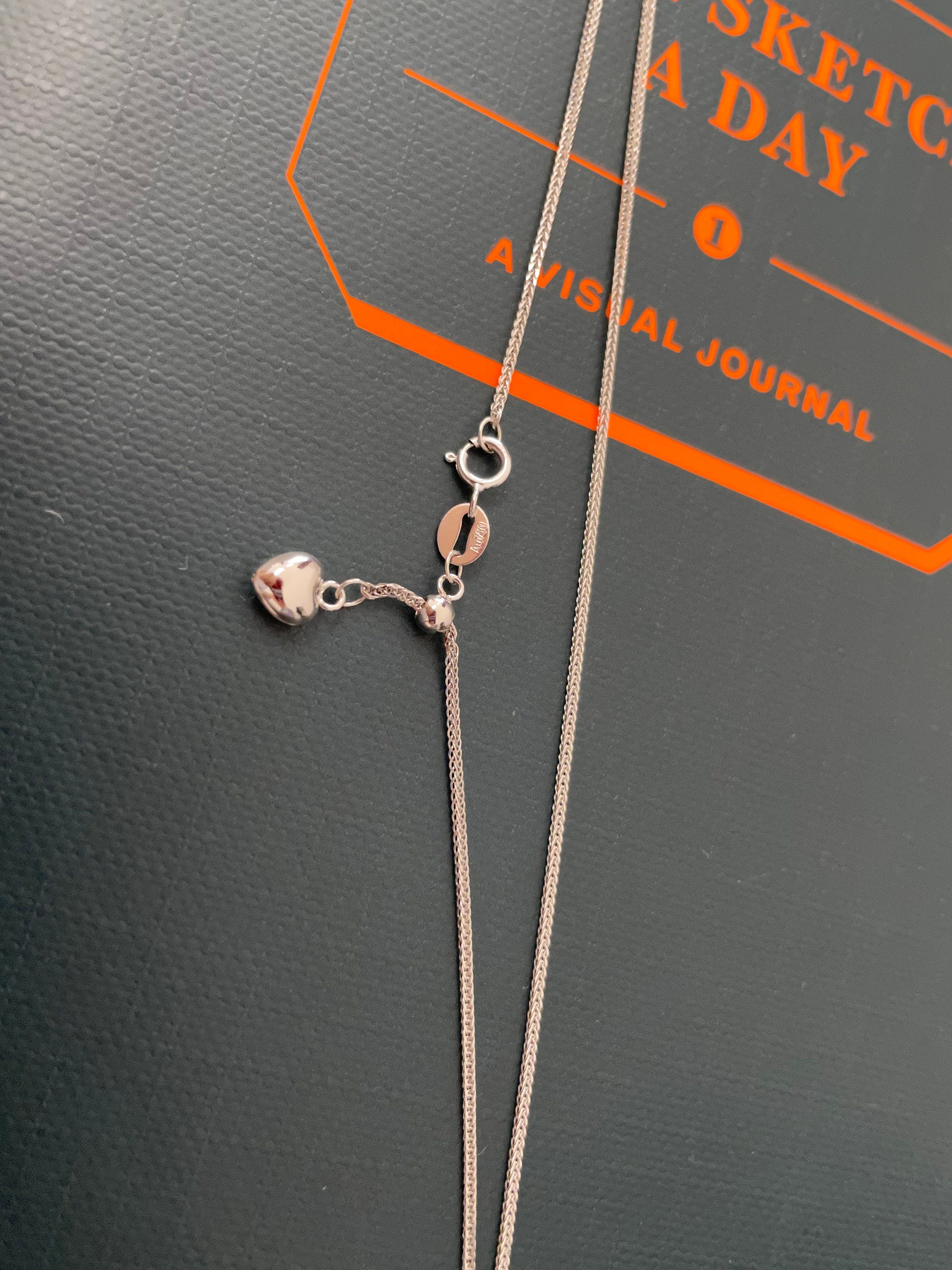 Adjustable Solid 18K Gold Chain