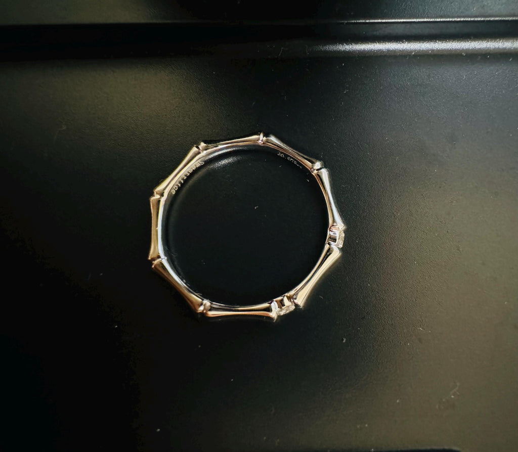 Platinum Birthstone & Diamond Ring