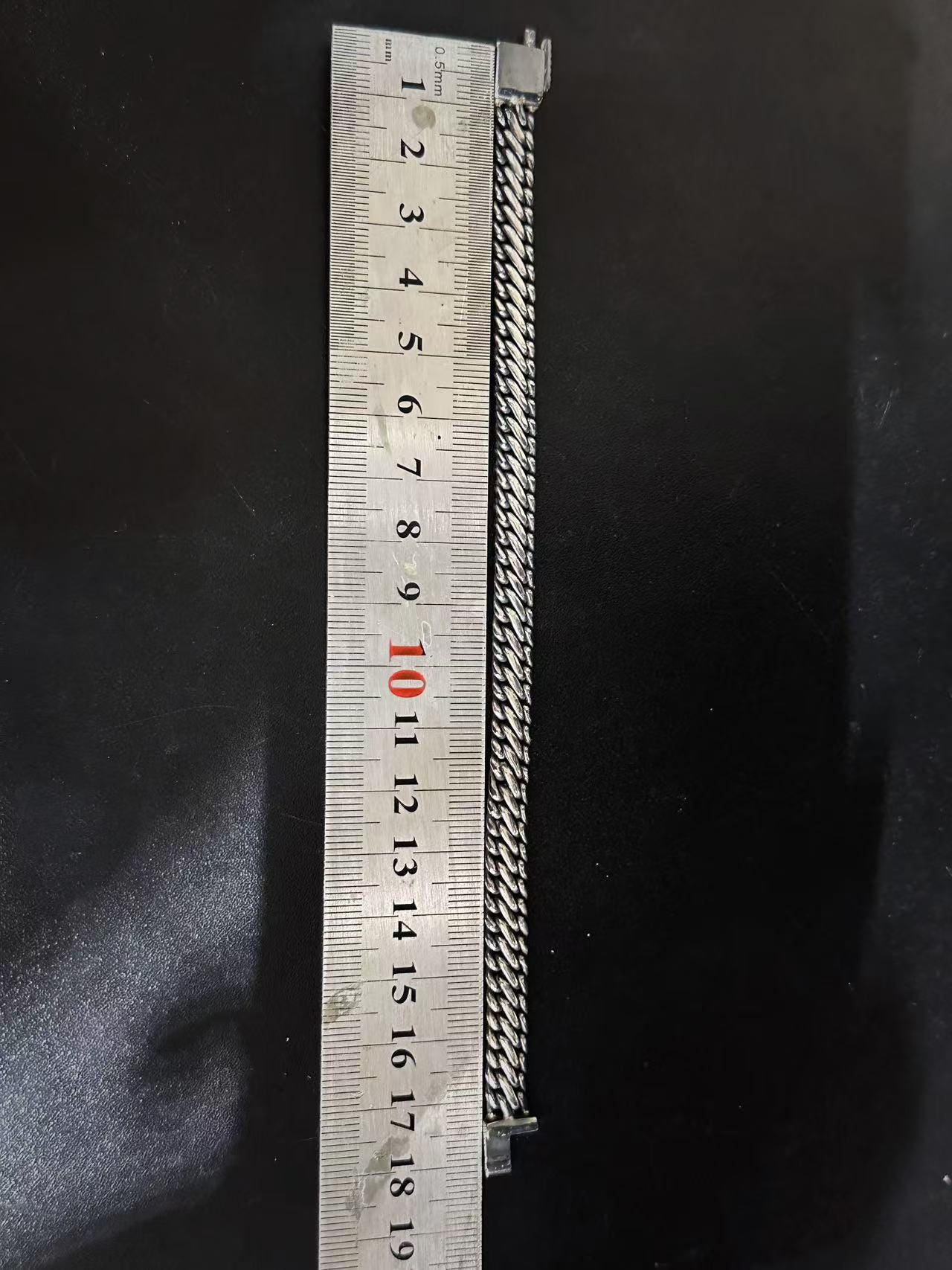 Blackened 925 Silver Triple Braid Chain