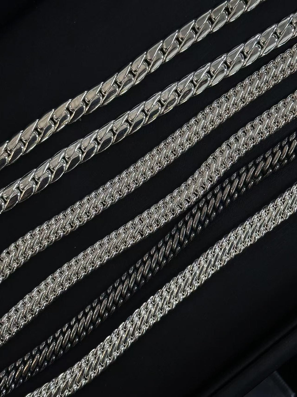 Handcrafted 925 Silver Cuban Chain