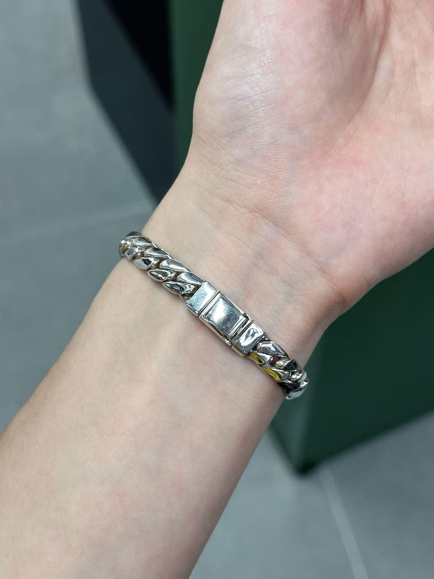 Handcrafted 925 Silver Cuban Chain