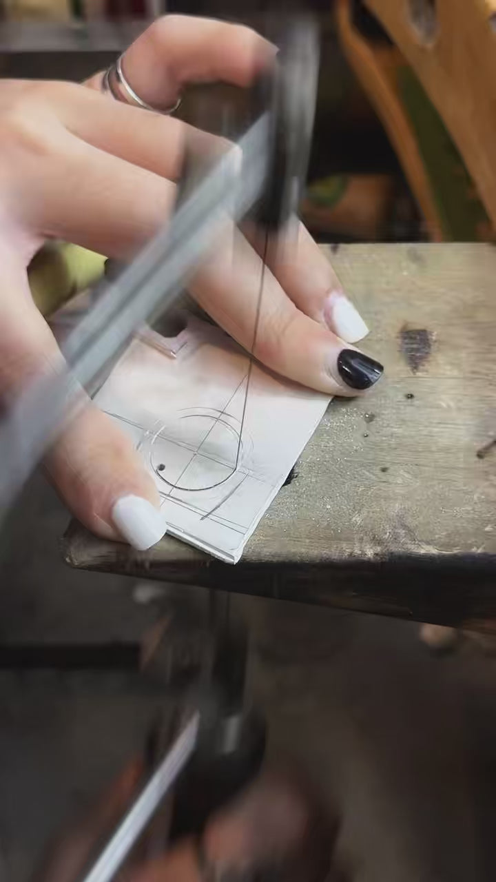 Geometric Birthstone Ring
